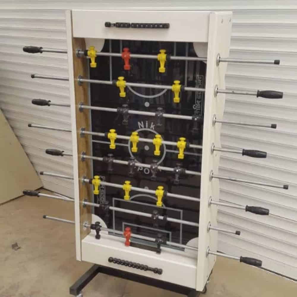 فوتبال دستی ممبران بلبورینگی کف شیشه ای چرخدار